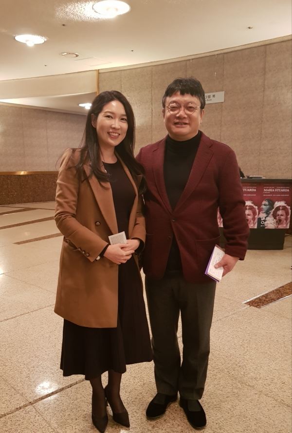 미녀 소프라노 김미주 교수와 라벨라 오페라단의 이강호 단장